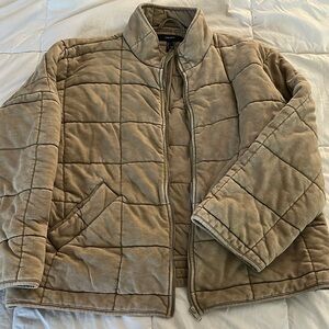 Forever 21 Tan Quilted Puffer Jacket